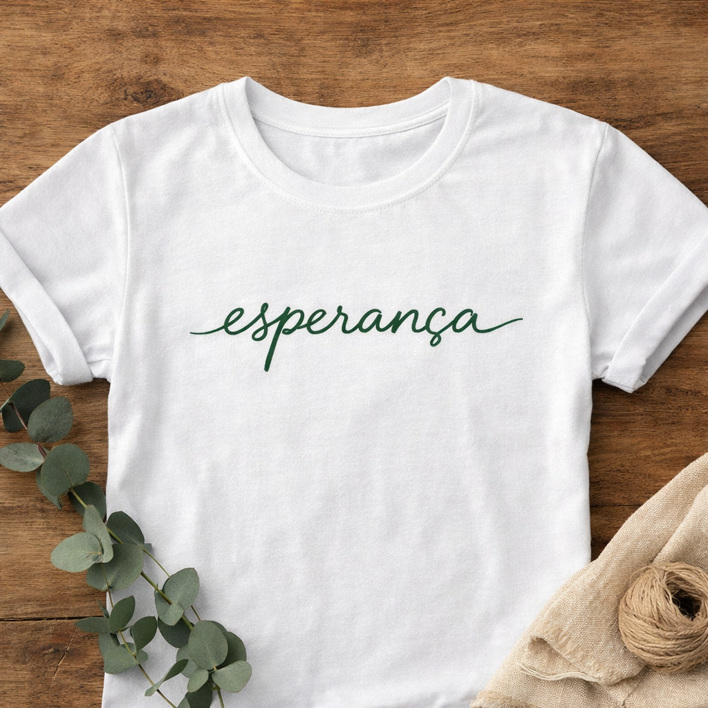 Camiseta Minimalista “Esperança”